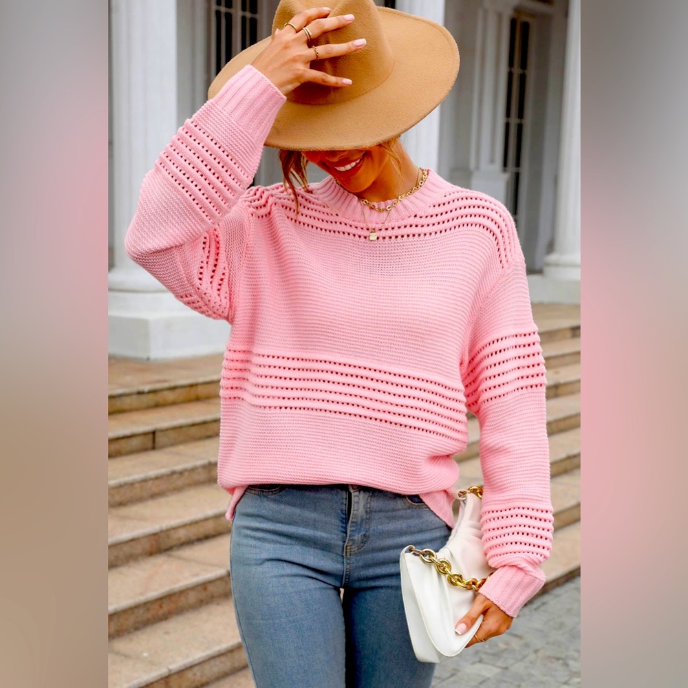 CHICWISH Embossed Knit Sweater